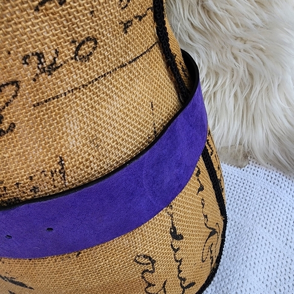 Missoni Purple‎ suede abstract belt S/M NEW main image 7